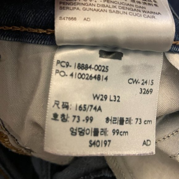 Levi's 712 Slim Straight Jeans - 29x32 - Picture 6 of 8